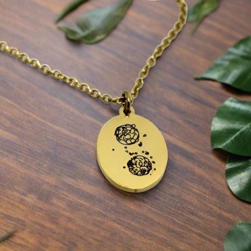 Embryo Essence - Stainless Heart, Circle, Oval Pendant Necklace - Remembryo