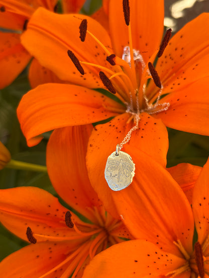 Inspired by Nature - Silver Nugget Pendant Necklace